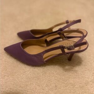 Journee Collection Purple Slingback Heels